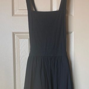 Black apron dress cottagecore style